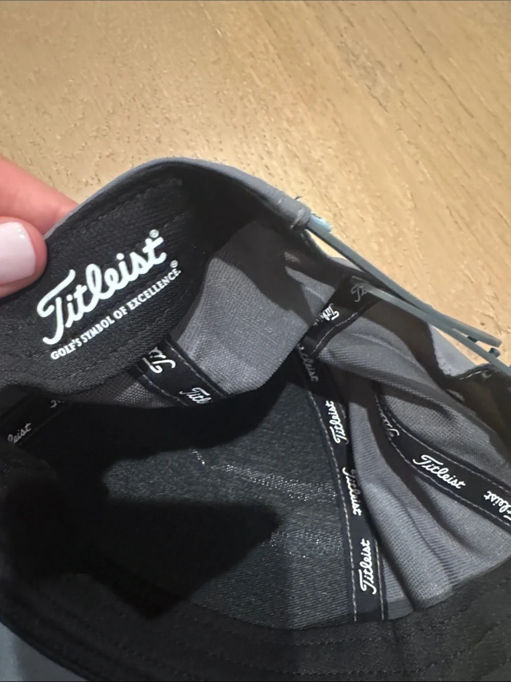 Titleist Gray Rope-Trim Golf Cap- youth